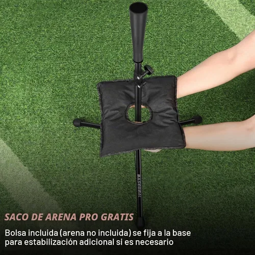 Vista 4 de BaseGoal Camiseta de béisbol de bateo de altura ajustable con bolsa