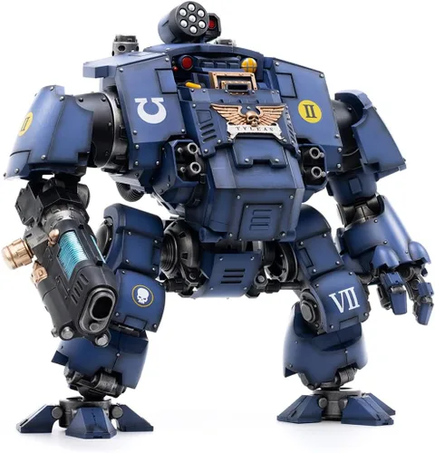Vista 8 de Joytoy Warhammer 40K Figuras de acción a escala 1/18 Joy Toy Figura de modelo de mecha Blood Angels Furioso Dreadnought Hermano Samel