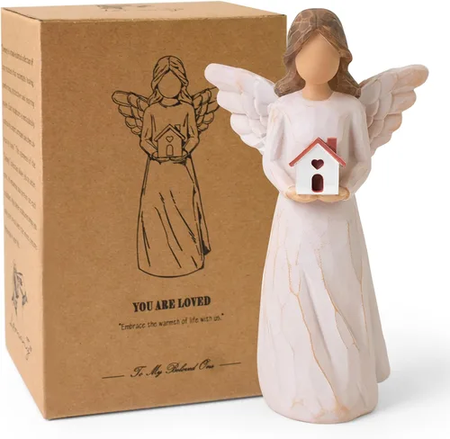 Vista 8 de Regalos de enfermera para mujeres, estatua de enfermera de ángel pintada a