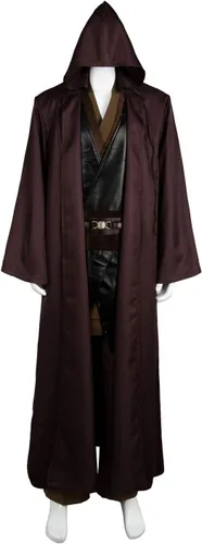 Vista 5 de Disfraz de túnica para hombre, disfraz de Halloween, cosplay, conjunto completo de bata