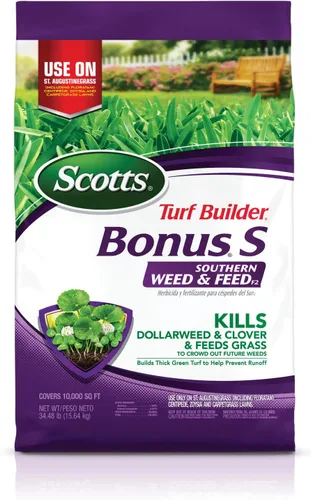 Vista 12 de Scotts Turf Builder Bonus S Southern Weed & Feed2, 17.24 libras (paquete de 2)