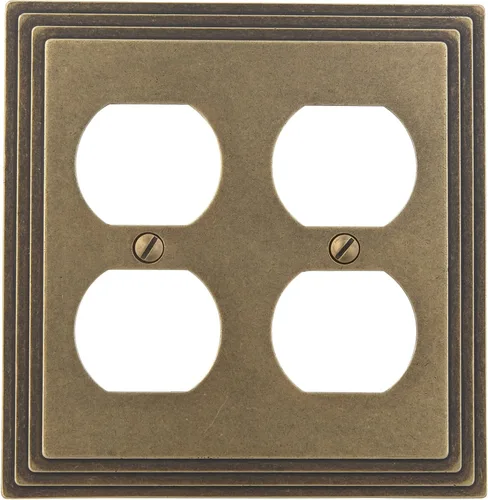 Vista 18 de AMERELLE 84DVB Steps Placa de Pared de Metal Fundido Dúplex Individual en Bronce Envejecido
