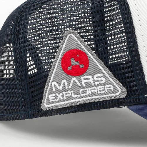 Vista 6 de ililily Gorra de béisbol estructurada con logotipo de gusano de la NASA prémium