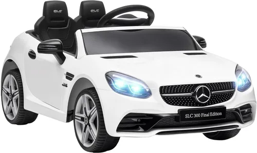 Vista 11 de Aosom Mercedes SLC 300 - Auto de paseo con licencia de 12 V para niños con control remoto, 2 velocidades, automóvil eléctrico para niños a batería