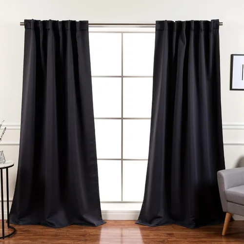 Vista 27 de Best Home Fashion Paneles de cortinas opacas de alta calidad, con aislamiento térmico sólido, cortinas opacas para tratamiento de ventanas