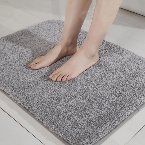 Vista 12 de COSY HOMEER Alfombras extra gruesas para el baño, tapetes de baño antideslizantes, tapete de felpa suave, peludo y 100% micro poliéster, tapete
