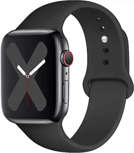 Vista 29 de Saucyi Compatible con Apple Watch Band 1.614 in 1.575 in 1.496 in 1.929 in 1.772 in 1.732 in 1.654 in, correa deportiva de silicona suave con cierre