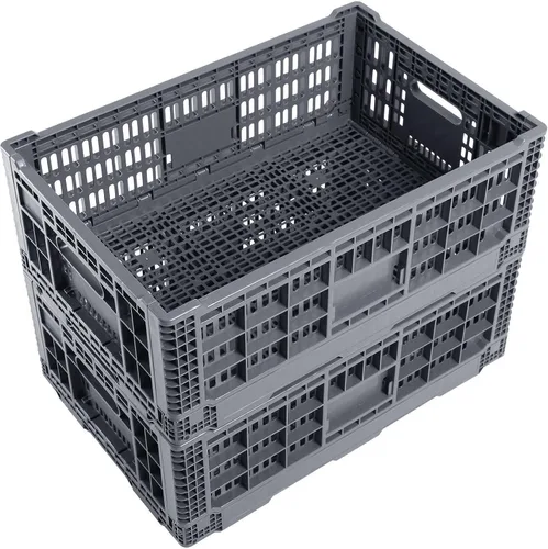 Vista 7 de Contenedor de almacenamiento plegable contene, caja de almacenamiento de plástico resistente de transferencia de 52 litros, cajas de leche