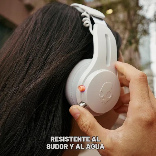Vista 4 de Skullcandy Icon ANC Auriculares inalámbricos con cancelación de ruido, hueso/naranja On-Ear Fit, Bluetooth, Noise Cancellation, 60 Hours Battery