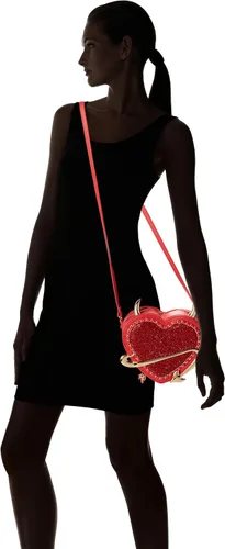 Vista 6 de Betsey Johnson Diablo en los detalles Crossbody, rojo, Rojo