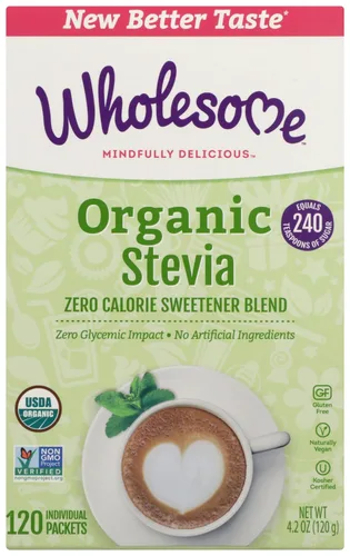 Vista 3 de Wholesome Sweeteners Stevia orgánica, 75 unidades (paquete de 3)