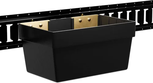 Vista 2 de DC Cargo Mall Gran contenedor de almacenamiento E Track – Organizador de canasta E Track resistente – Accesorios E Track compactos para remolques