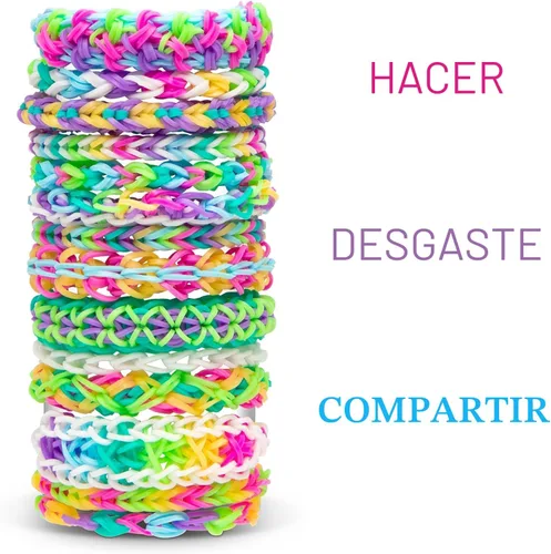 Vista 2 de Rainbow Loom - Kit de pulsera de goma original con gancho de metal