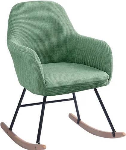 Vista 6 de Fundas elásticas para mecedoras con brazos y respaldo alto, para sala de estar, muebles del hogar, dormitorio, relajación, protector de silla