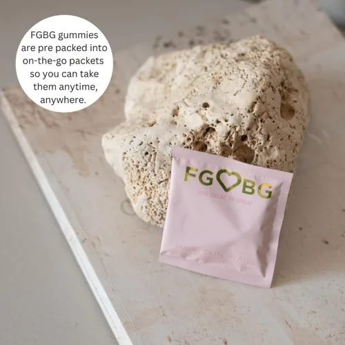 Vista 3 de Gomitas para el cabello, la piel y las uñas Fórmula vegana Suministro de 1 mes - 60 unidades (fresa)