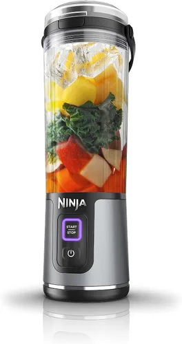 Vista 23 de Ninja Blast Batidora portátil, inalámbrica, recipiente de 18 onzas, menta