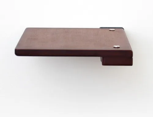 Vista 3 de Catastrophic Creations - Estante flotante de madera para gatos (bambú castaño) - Muebles de pared para gatos de interior - Estantes de madera
