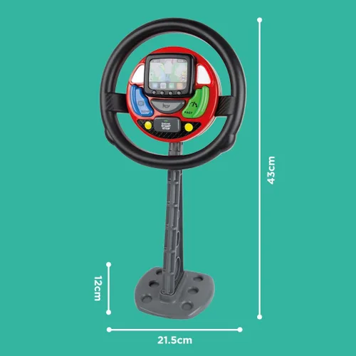 Vista 7 de Casdon Volante GPS. Juguete de conducción interactivo para niños de 18 meses en adelante. Cuenta con comandos hablados y sonidos realistas. Aumenta
