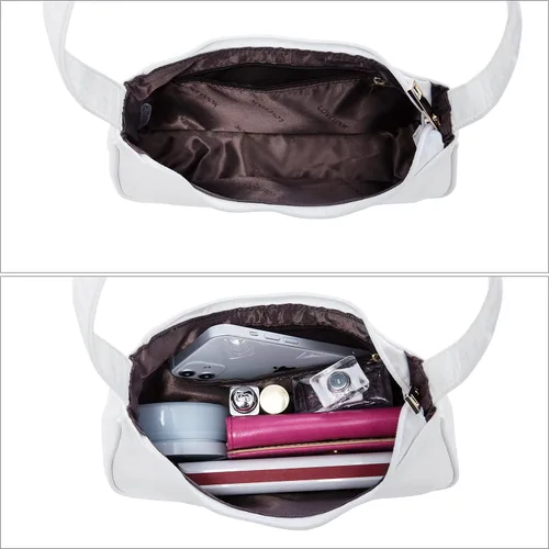 Vista 5 de Bolsos de hombro para mujer, lindo bolso de mano Hobo con cierre de cremallera