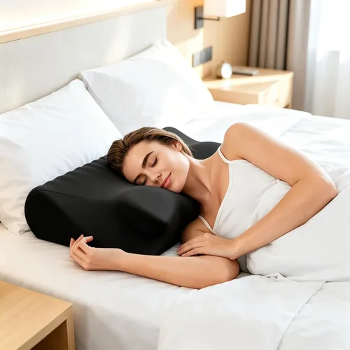 Vista 7 de Almohada cervical para aliviar el dolor de cuello, memoria