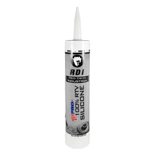 Vista 7 de Red Devil 08162I RD PRO RTV de grado industrial 100% silicona resistente a la intemperie, tubo de 10.1 oz, almendra, paquete de 1