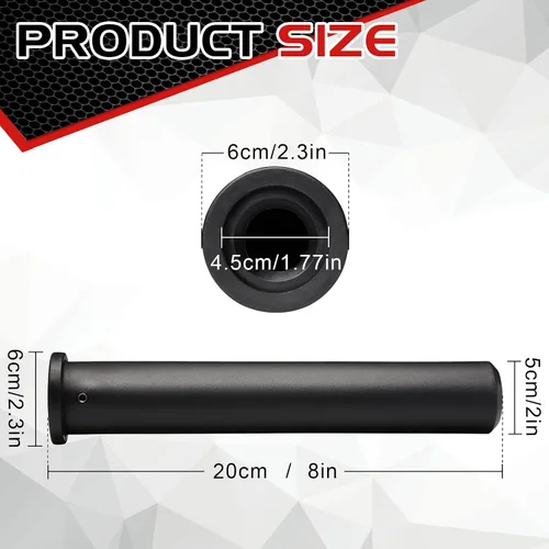 Vista 4 de Funda de adaptador olímpica: convierte postes de placa de peso estándar de 1 pulgada en postes de placa de peso olímpico de 2 pulgadas (par)
