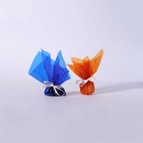 Vista 4 de Celofán, 120 piezas de papel de celofán de 8 x 8 pulgadas, embalaje de celofán de color, utilizado para decoración de manualidades