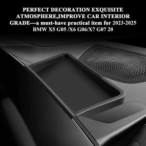 Vista 7 de BIBIBO para 2025 BMW X5/X7 Organizador de Bandeja Detrás de la Pantalla 2023-2025 BMW X5/X7/X6 G07 20 Bandeja de Almacenamiento del Tablero 2025