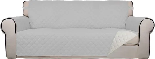Vista 51 de PureFit - Funda de sofá acolchada reversible, protector de muebles impermeable, funda de sofá lavable con espuma antideslizante y correas elásticas