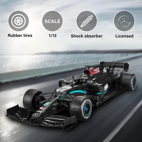 Vista 3 de RASTAR Coche RC escala 1/12 2.4Ghz Mercedes-AMG F1 W11 EQ rendimiento oficial de la serie RC Radio control remoto coche