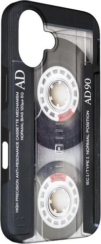 Vista 3 de iPhone 16 Vintage Music Audio Cassette Cinta Retro 90s 80s 70s 60s Caso