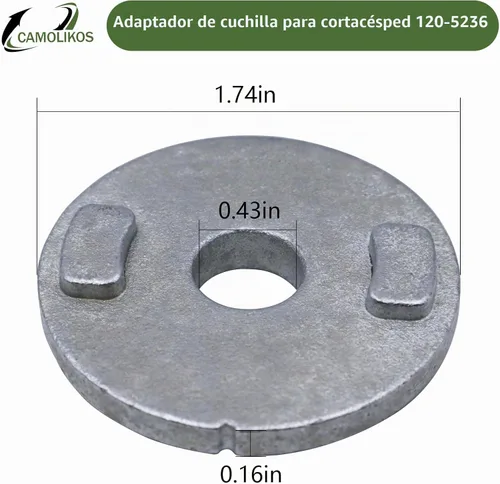 Vista 2 de 120-5236 (paquete de 4) Adaptador de cuchilla para cortacésped Toro 30 "TimeMaster 20199 20200 Piezas de repuesto