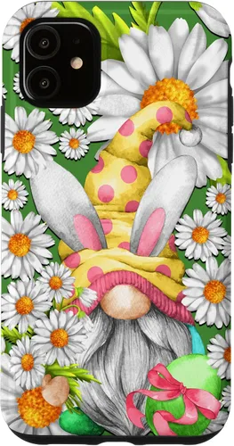 Vista 8 de Funny Easter Gnome Graphic for Women Teachers and Daisy Mom Case for iPhone 17