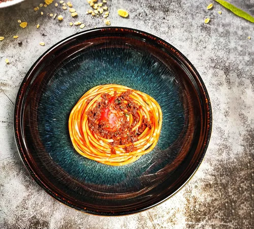 Vista 6 de Juego de cuencos de cerámica de 39 onzas, ensaladera, tazón de pasta, cuenco para servir, cuenco de cena, plato profundo/ancho, apto