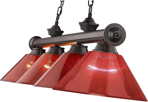 Vista 6 de Z-Lite 2306-4BRZ-PRD - Colgante de billar con cordón, 4 luces, 240 vatios totales, bronce