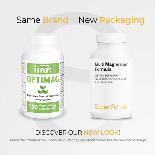 Vista 2 de SuperSmart Fórmula de magnesio múltiple (anteriormente Optimag) – 8 formas activas de espectro completo – Lucha contra la deficiencia de magnesio