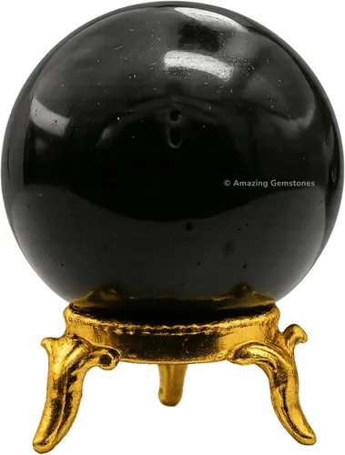 Vista 84 de Amazing Gemstone Bola de cristal de Amazonita con soporte, bolas de meditación de esfera de cristal de 2 pulgadas para brujería y bolas decorativas