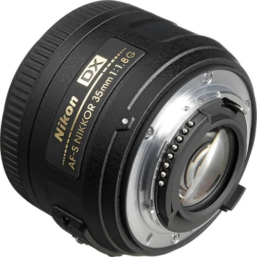 Vista 3 de Nikon AF-S DX NIKKOR 35mm f/1.8G lente con autoenfoque para cámaras Nikon DSLR Negro