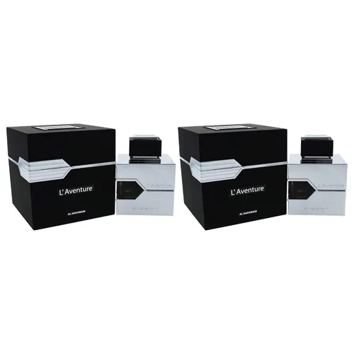 Vista 3 de Al Haramain L'aventure Eau De Parfum Spray para hombre, 3.4 onzas líquidas (paquete de 2)