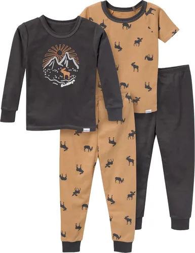 Vista 11 de Gerber Conjunto de pijama de 4 piezas para bebé niño Oso Gris