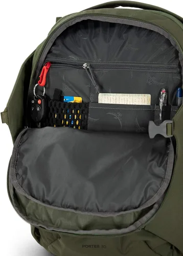 Vista 6 de Osprey Mochila de viaje Porter 30 verde Haybale talla única