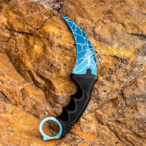 Vista 5 de Dispatch Karambit Cuchillo táctico de hoja fija para acampar, cuchillo de caza al aire libre con funda y cable, adecuado para senderismo, aventura