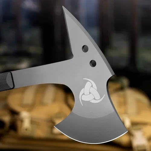 Vista 4 de NedFoss Eagle - Hacha táctica de supervivencia Tomahawk de 13 pulgadas