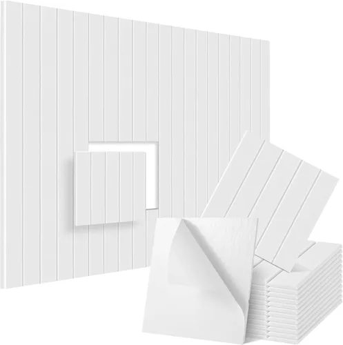 Vista 2 de 12 paneles de pared absorbentes de sonido, textura de poliéster, paneles de espuma insonorizada para dormitorios y salas de música