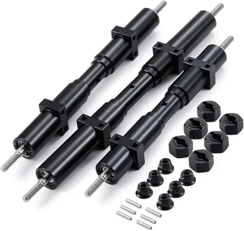Vista 7 de Eje trasero sin alimentación 5.256 in Eje de metal para 1:14 Tamiya Tractor Remolque RC Crawler Accesorios de coche