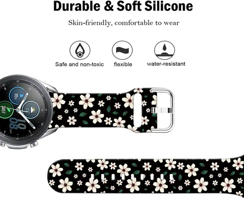 Vista 3 de Correas deportivas para reloj compatibles con Samsung Galaxy Watch 7/FE/6/5/4 de 1.57 pulgadas 1.73 pulgadas/Galaxy Watch 6 Classic de 1.85 pulgadas