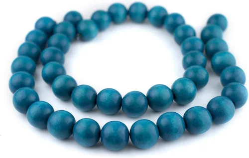 Vista 34 de TheBeadChest: cuentas de madera redondas naturales de 0.315 pulgadas, cuentas de madera sueltas espaciadoras para fabricar joyas, 4 tamaños