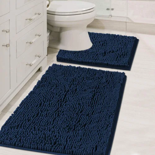 Vista 11 de H.VERSAILTEX Alfombras de Baño para Baño Antideslizantes de Felpa Chenille Extra Suaves y Absorbentes para Cuarto de Ducha Lavables a Máquina