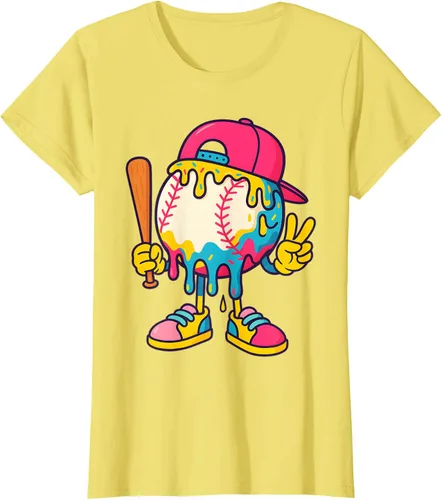 Vista 34 de Camiseta de béisbol Ice Cream Drip Youth Back To School Baseball Stuff
