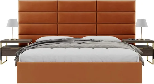 Vista 71 de Vänt - Paneles tapizados de cabecera para montar en la pared, diseño Elizabeth, 120 x 46 pulgadas, configuración de 16 paneles individuales